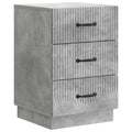 Nachttisch Betongrau 43 x 41 x 63,5 cm Holzwerkstoff