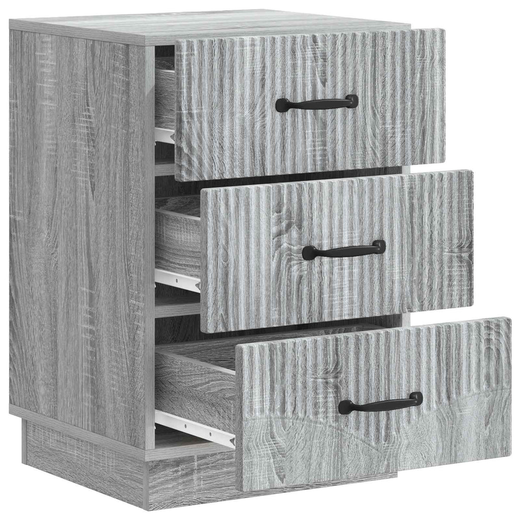 Nachttisch Graues Sonoma 43 x 41 x 63,5 cm Holzwerkstoff
