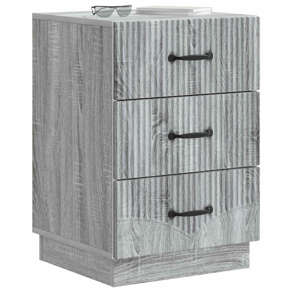 Nachttisch Graues Sonoma 43 x 41 x 63,5 cm Holzwerkstoff