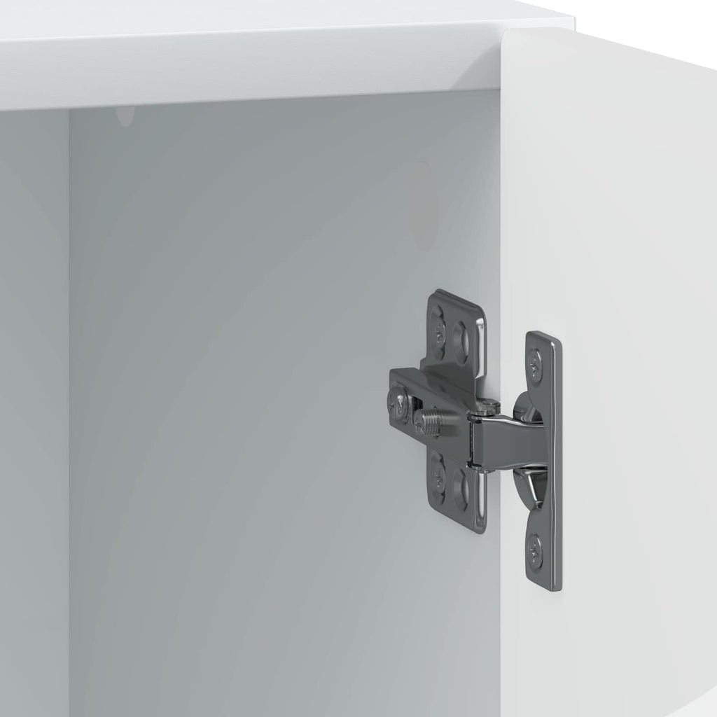 Nachttisch 2 pcs Weiß 43 x 34,5 x 47 cm Holzwerkstoff