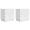 Nachttisch 2 pcs Weiß 43 x 34,5 x 47 cm Holzwerkstoff