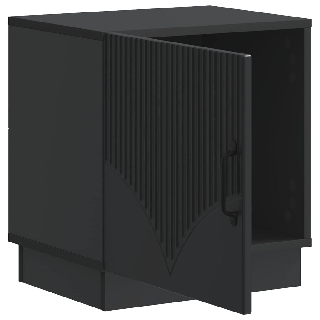 Nachttisch Schwarz 43 x 34,5 x 47 cm Holzwerkstoff