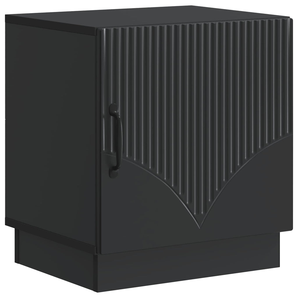 Nachttisch 2 pcs Schwarz 43 x 34,5 x 47 cm Holzwerkstoff