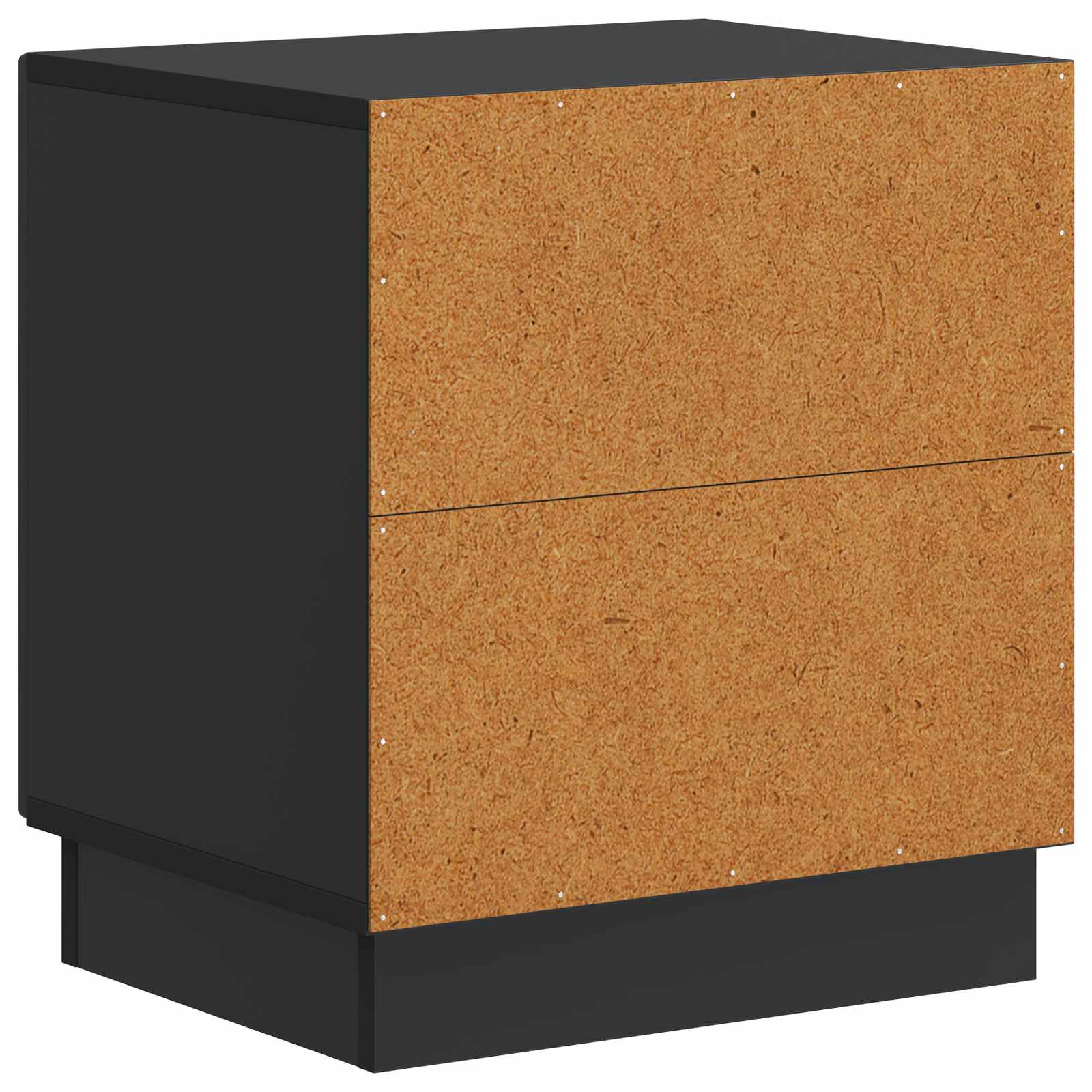 Nachttisch 2 pcs Schwarz 43 x 34,5 x 47 cm Holzwerkstoff