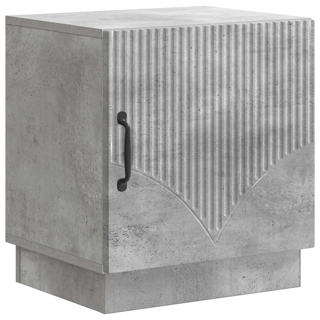 Nachttisch Beton Grau 43 x 34,5 x 47 cm Holzwerkstoff