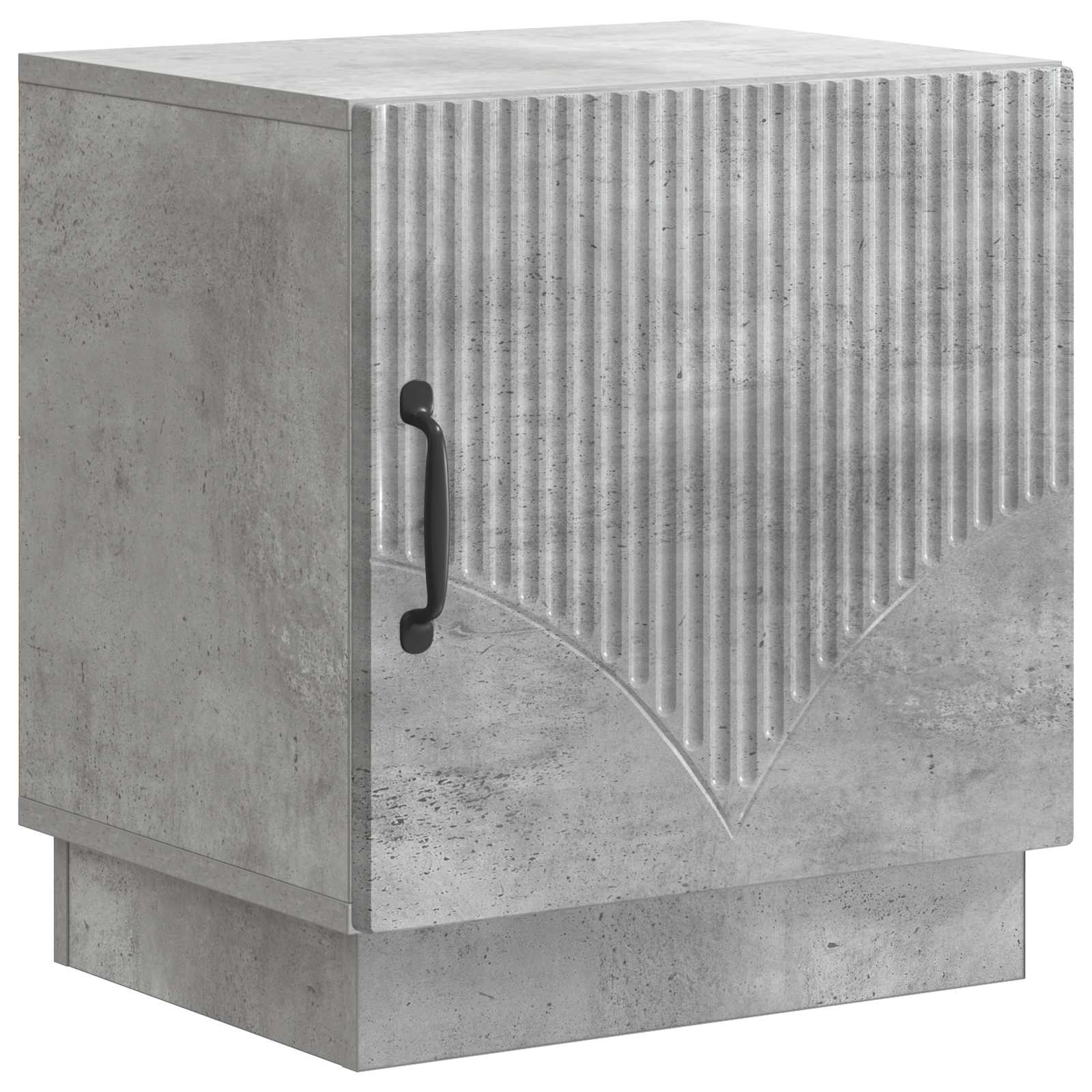 Nachttisch 2 pcs Beton Grau 43 x 34,5 x 47 cm Holzwerkstoff