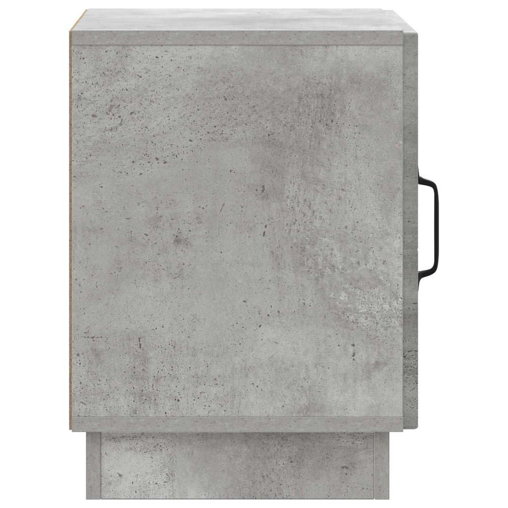 Nachttisch 2 pcs Beton Grau 43 x 34,5 x 47 cm Holzwerkstoff