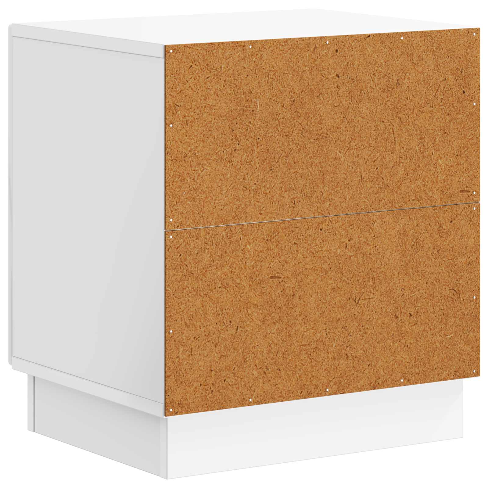 Nachttisch 2 pcs Hochglanz Weiß 43 x 34,5 x 47 cm Holzwerkstoff