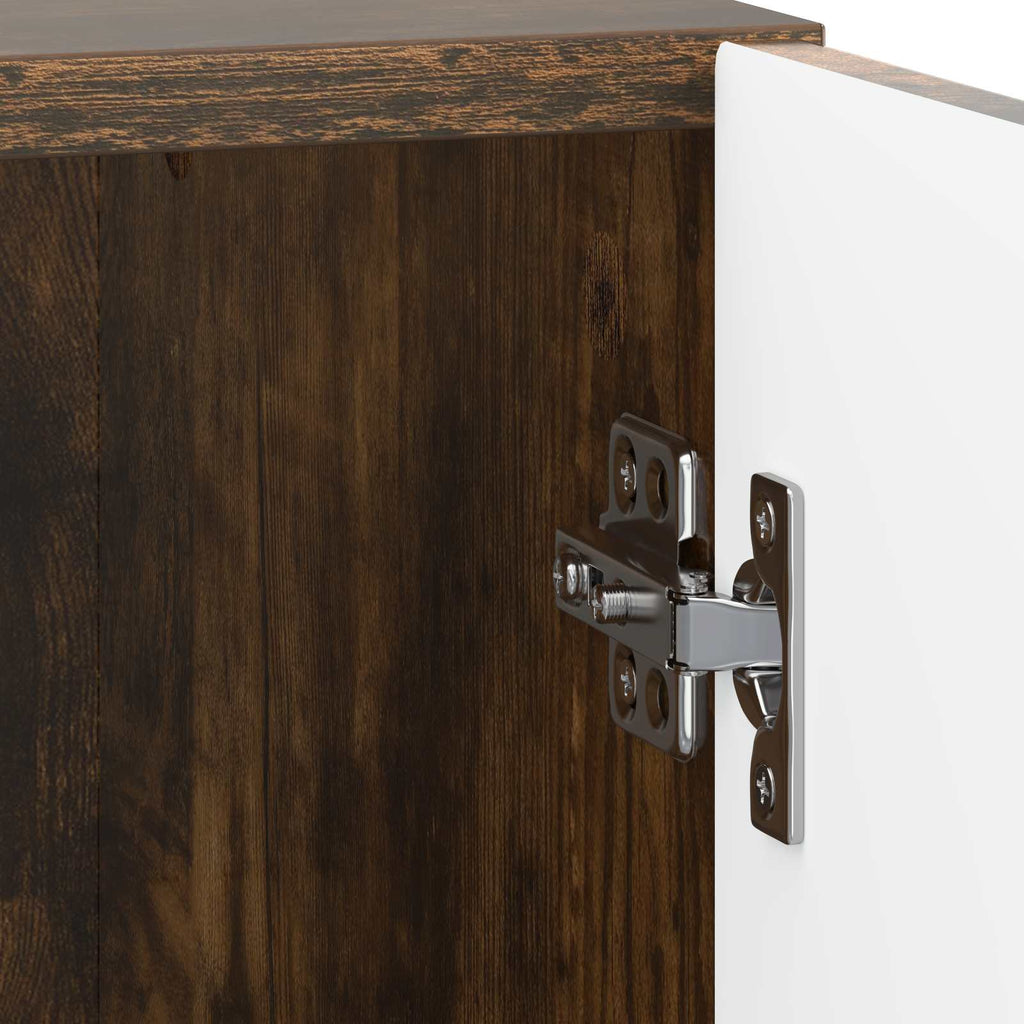 Nachttisch 2 pcs Geräucherte Eiche 43 x 34,5 x 47 cm