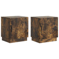 Nachttisch 2 pcs Geräucherte Eiche 43 x 34,5 x 47 cm