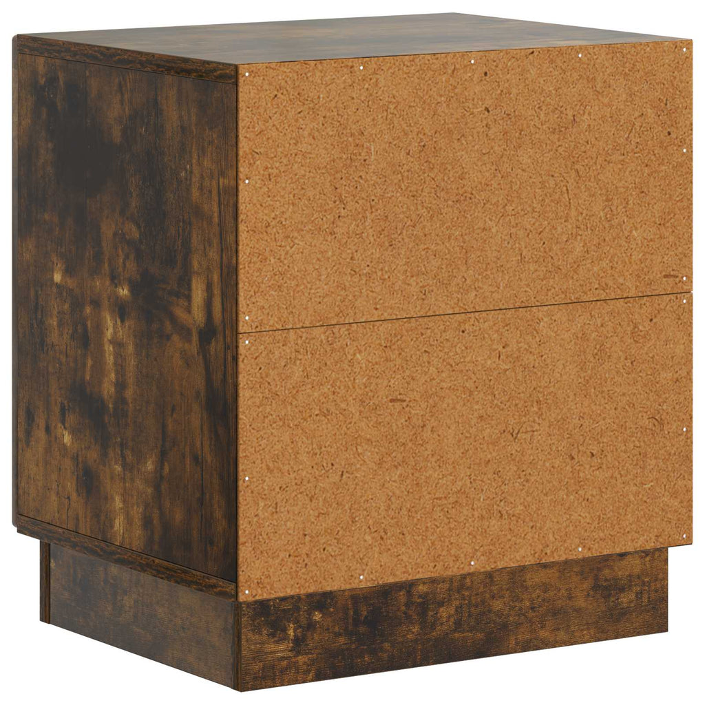 Nachttisch 2 pcs Geräucherte Eiche 43 x 34,5 x 47 cm