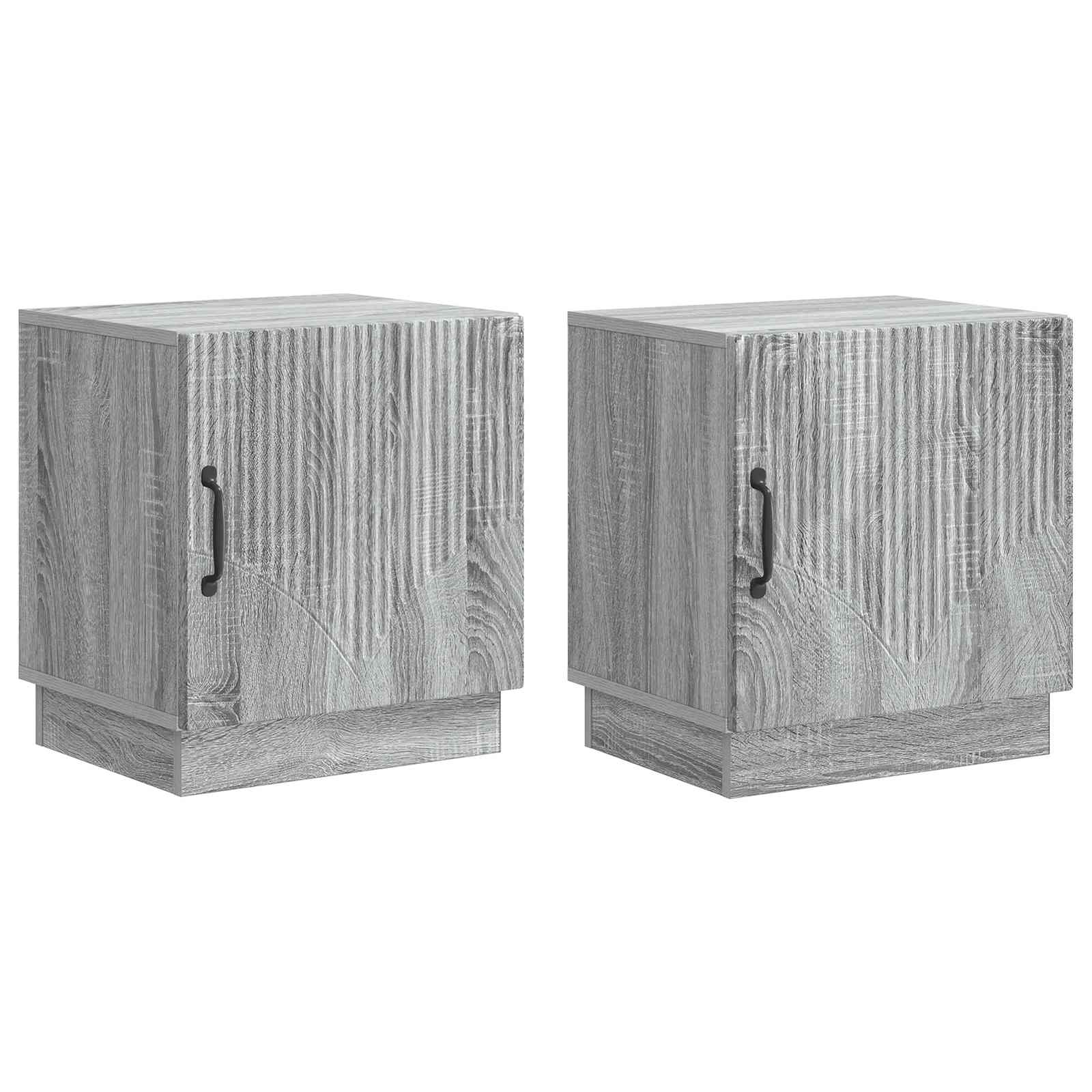 Nachttisch 2 pcs Grau Sonoma 43 x 34,5 x 47 cm Holzwerkstoff