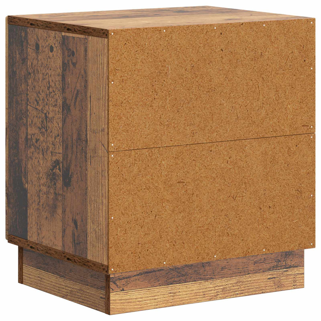 Nachttisch 2 pcs Altholz 43 x 34,5 x 47 cm Holzwerkstoff