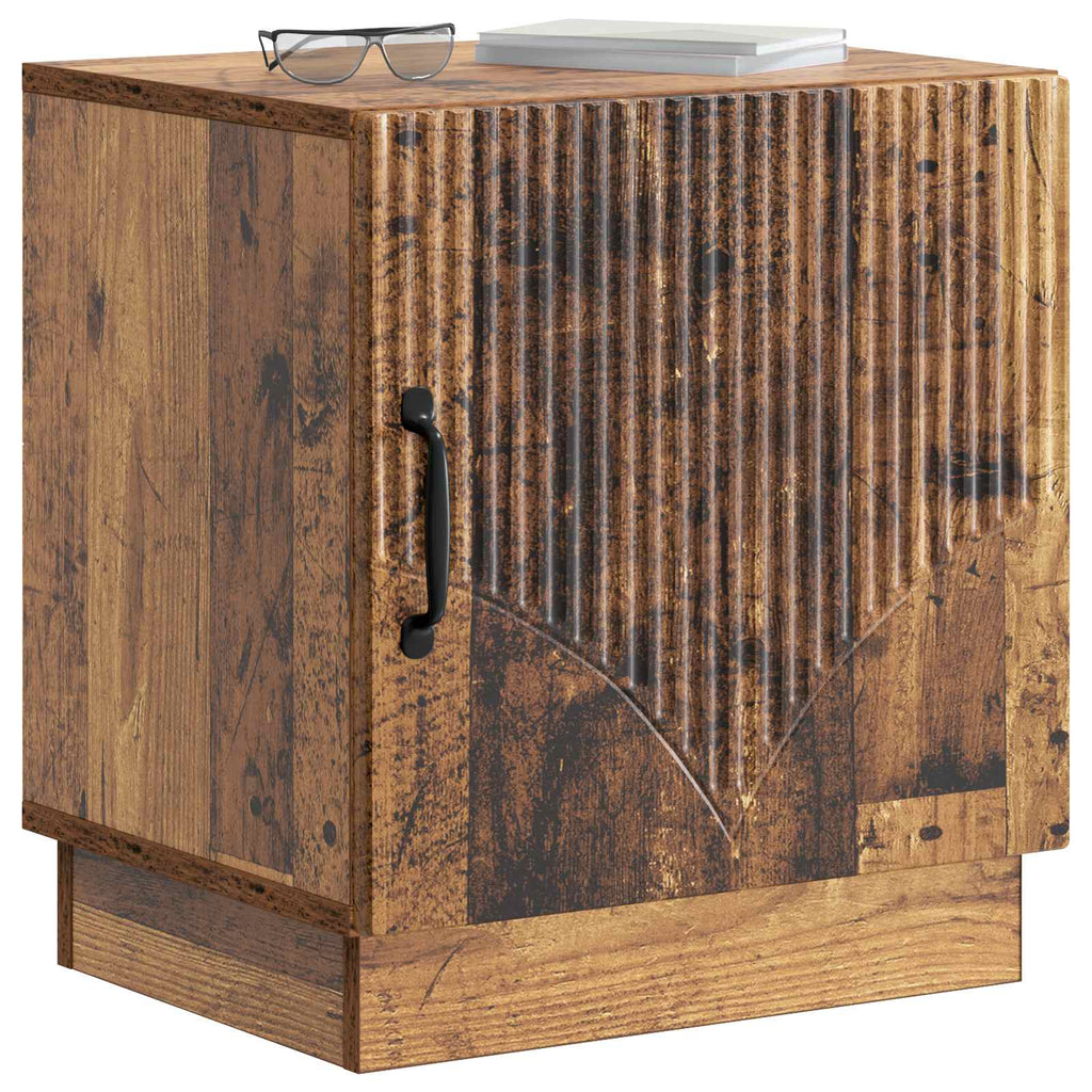 Nachttisch 2 pcs Altholz 43 x 34,5 x 47 cm Holzwerkstoff
