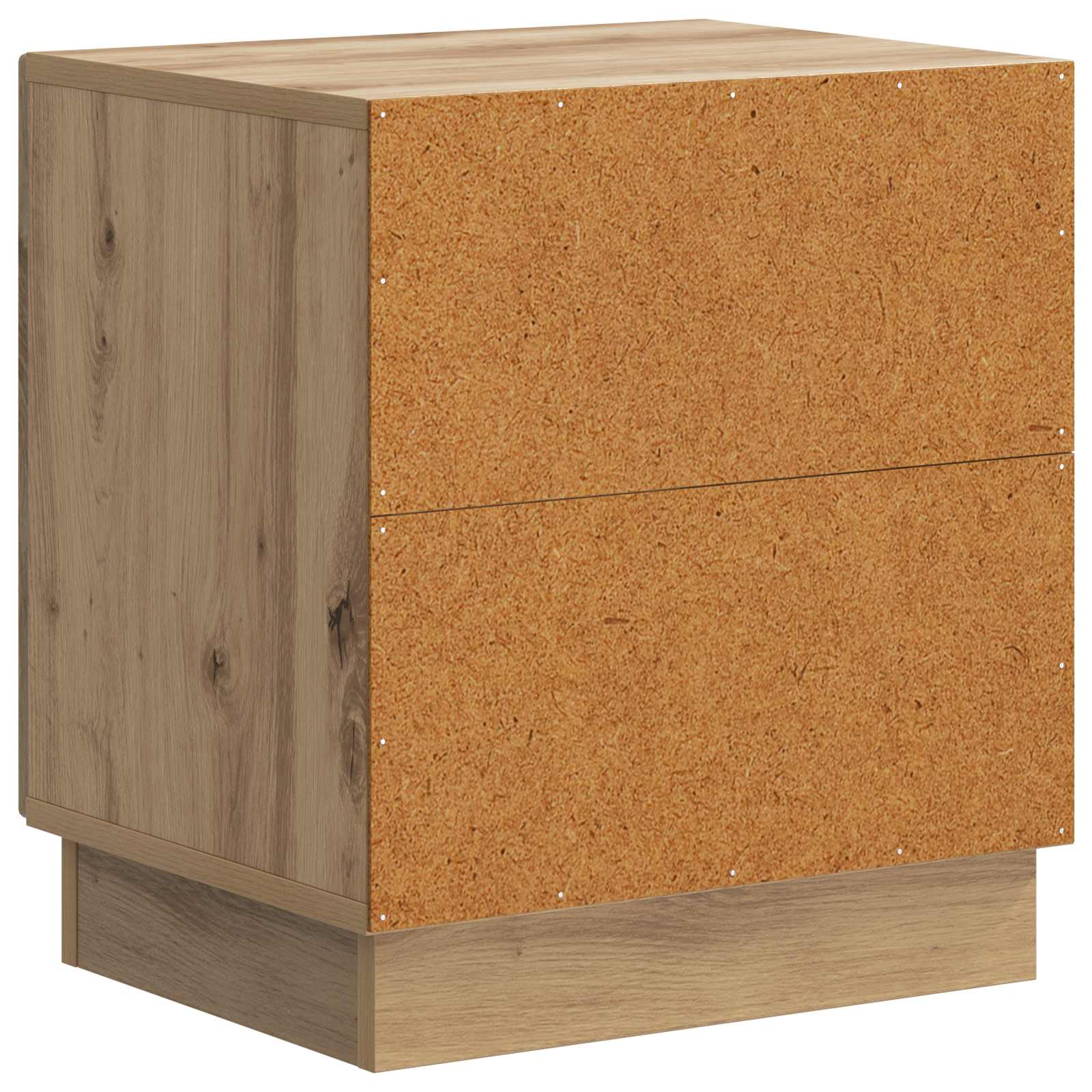 Nachttisch 2 pcs Kunsthandwerk Eiche 43 x 34,5 x 47 cm
