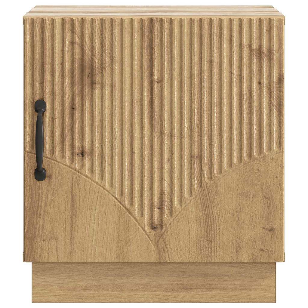 Nachttisch 2 pcs Kunsthandwerk Eiche 43 x 34,5 x 47 cm