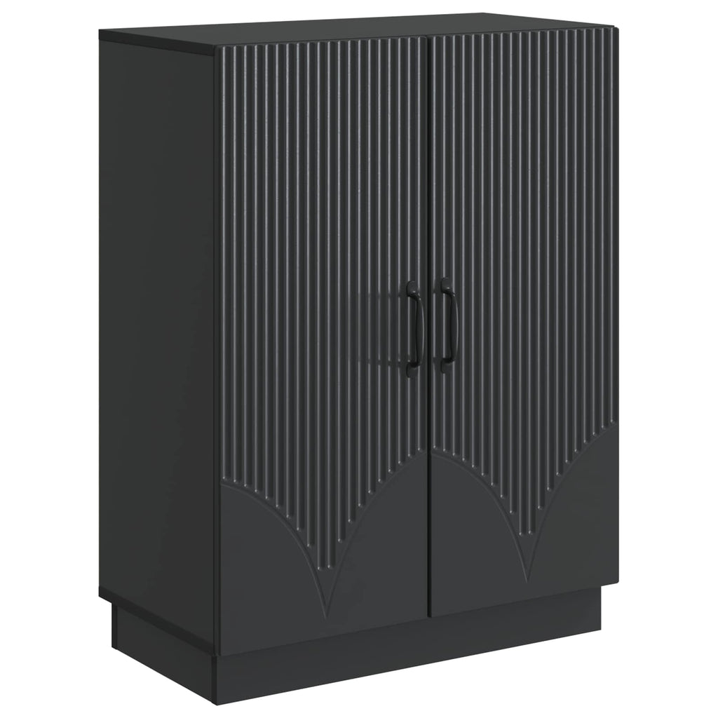 Sideboard Schwarz 66 x 34,5 x 87 cm Holzwerkstoff