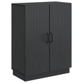 Sideboard Schwarz 66 x 34,5 x 87 cm Holzwerkstoff
