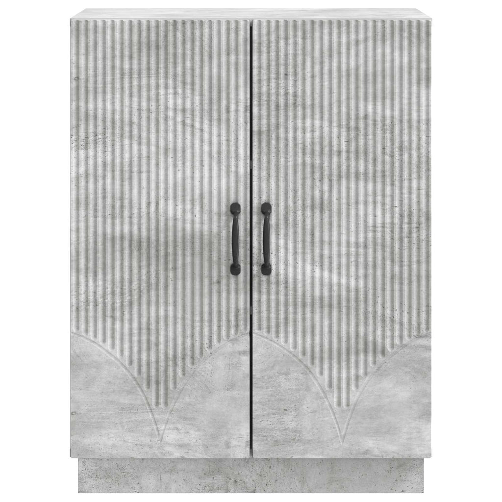 Sideboard Betongrau 66 x 34,5 x 87 cm Holzwerkstoff