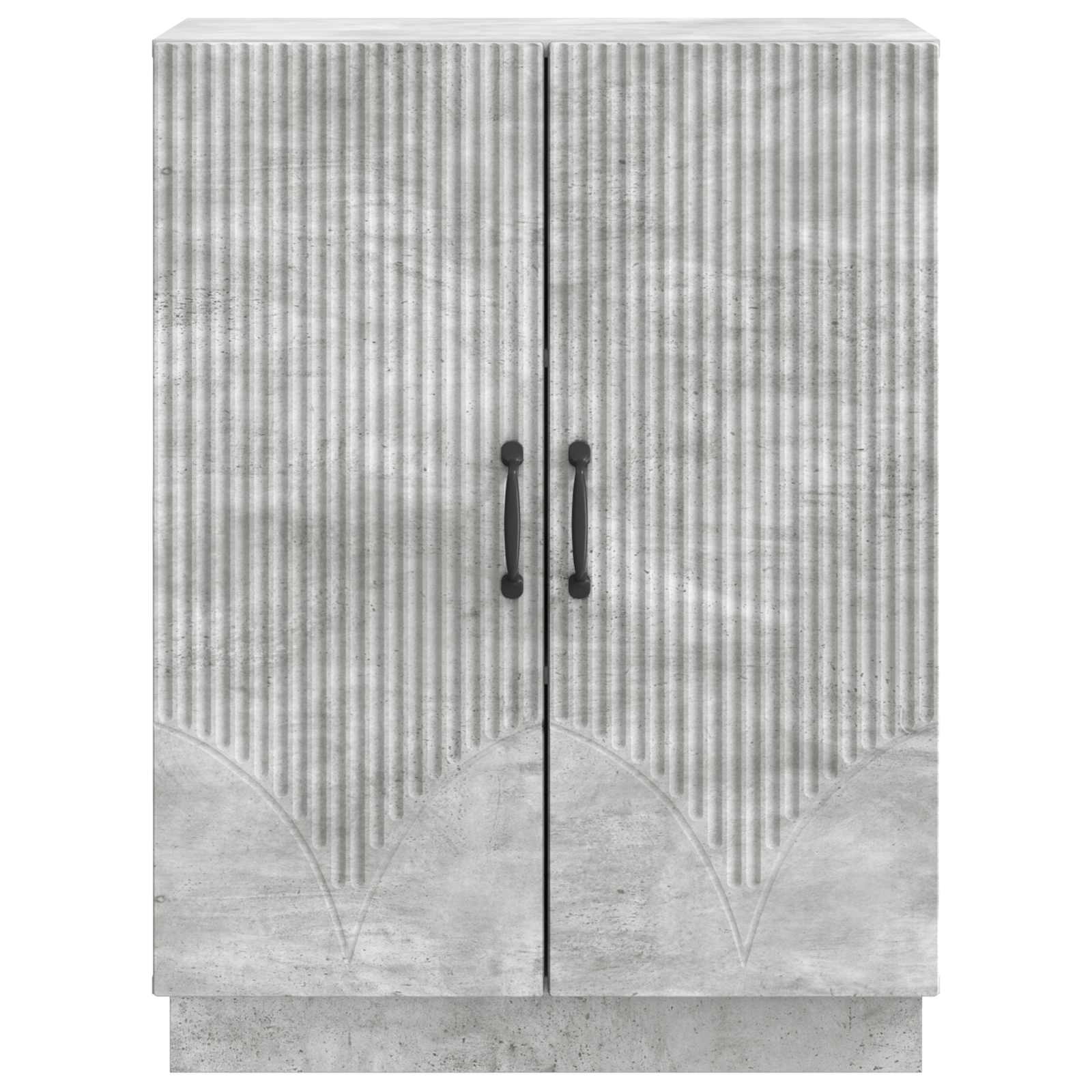 Sideboard Betongrau 66 x 34,5 x 87 cm Holzwerkstoff