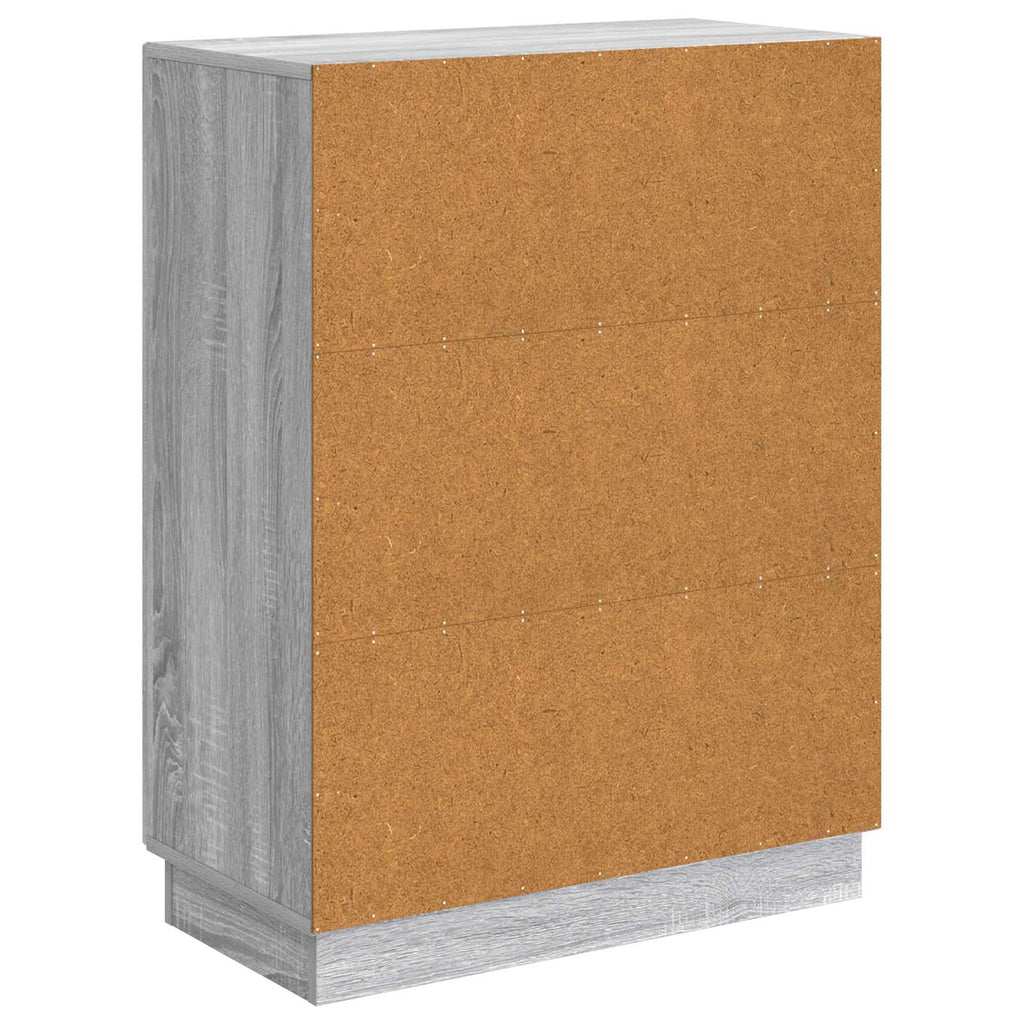 Sideboard Graues Sonoma 66 x 34,5 x 87 cm Holzwerkstoff