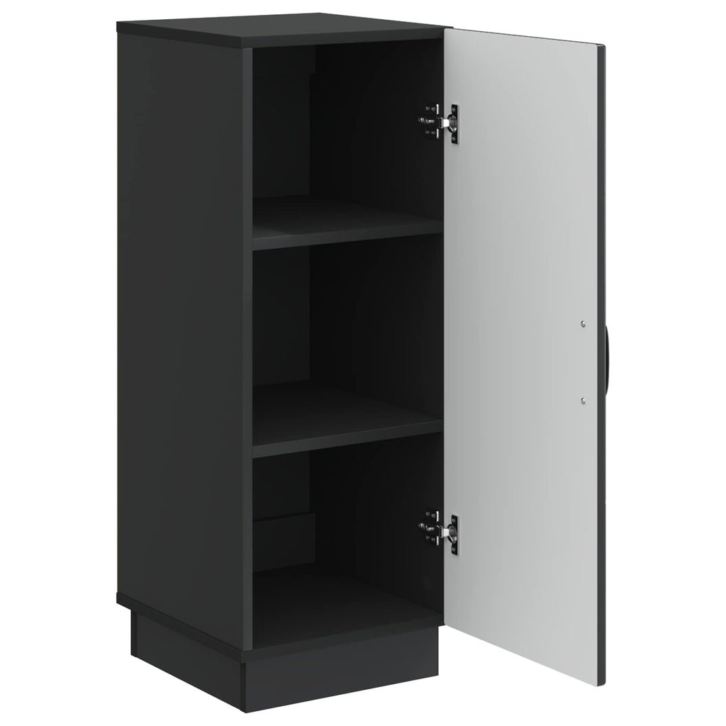 Sideboard Schwarz 33 x 34,5 x 87 cm Holzwerkstoff