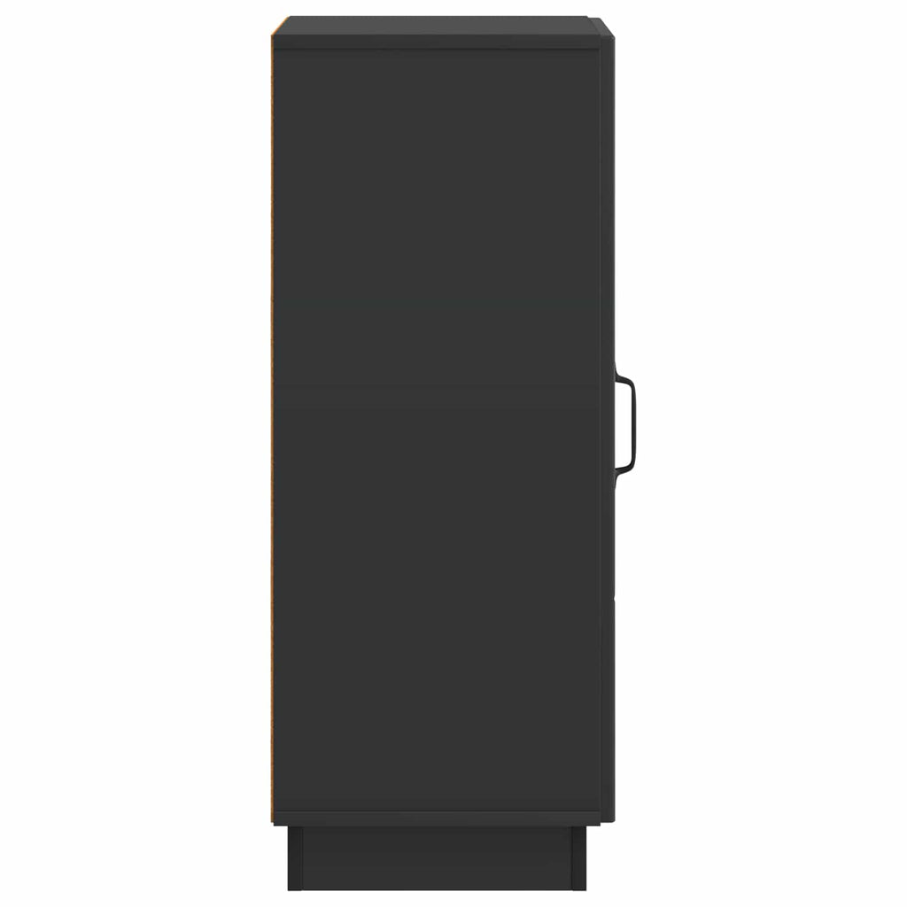 Sideboard Schwarz 33 x 34,5 x 87 cm Holzwerkstoff
