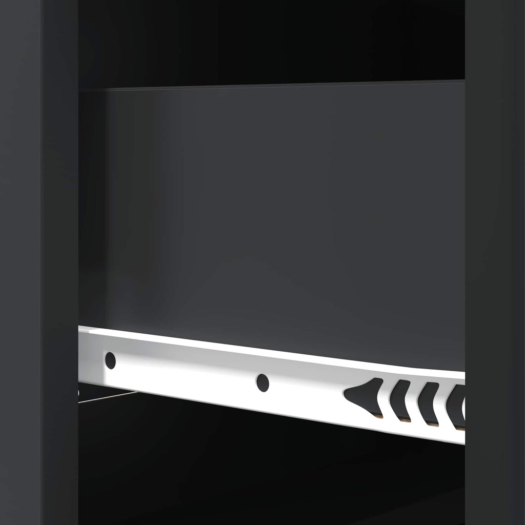 Schubladenschrank Schwarz 66 x 34,5 x 87 cm Holzwerkstoff