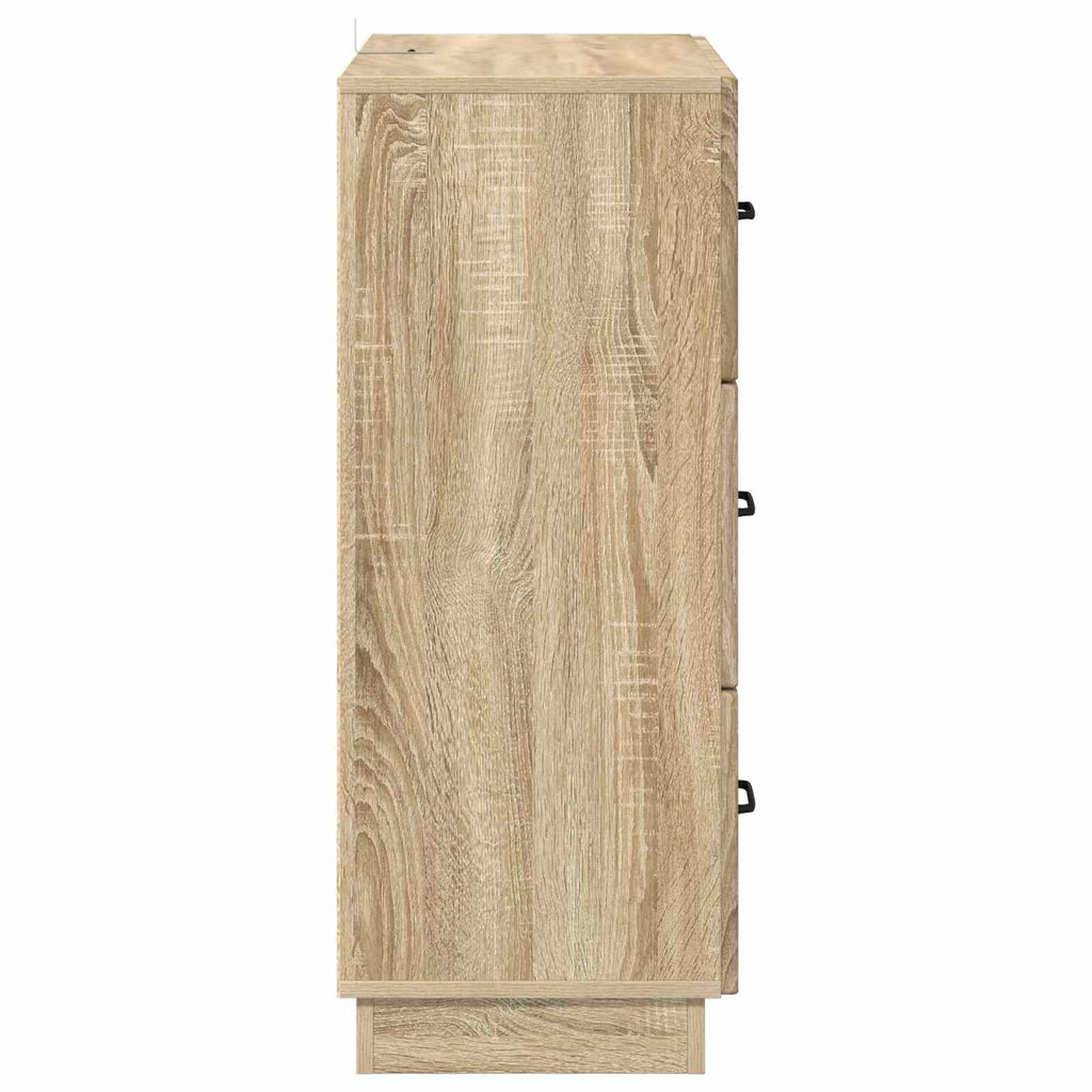 Schubladenschrank Sonoma-Eiche 66 x 34,5 x 87 cm Holzwerkstoff
