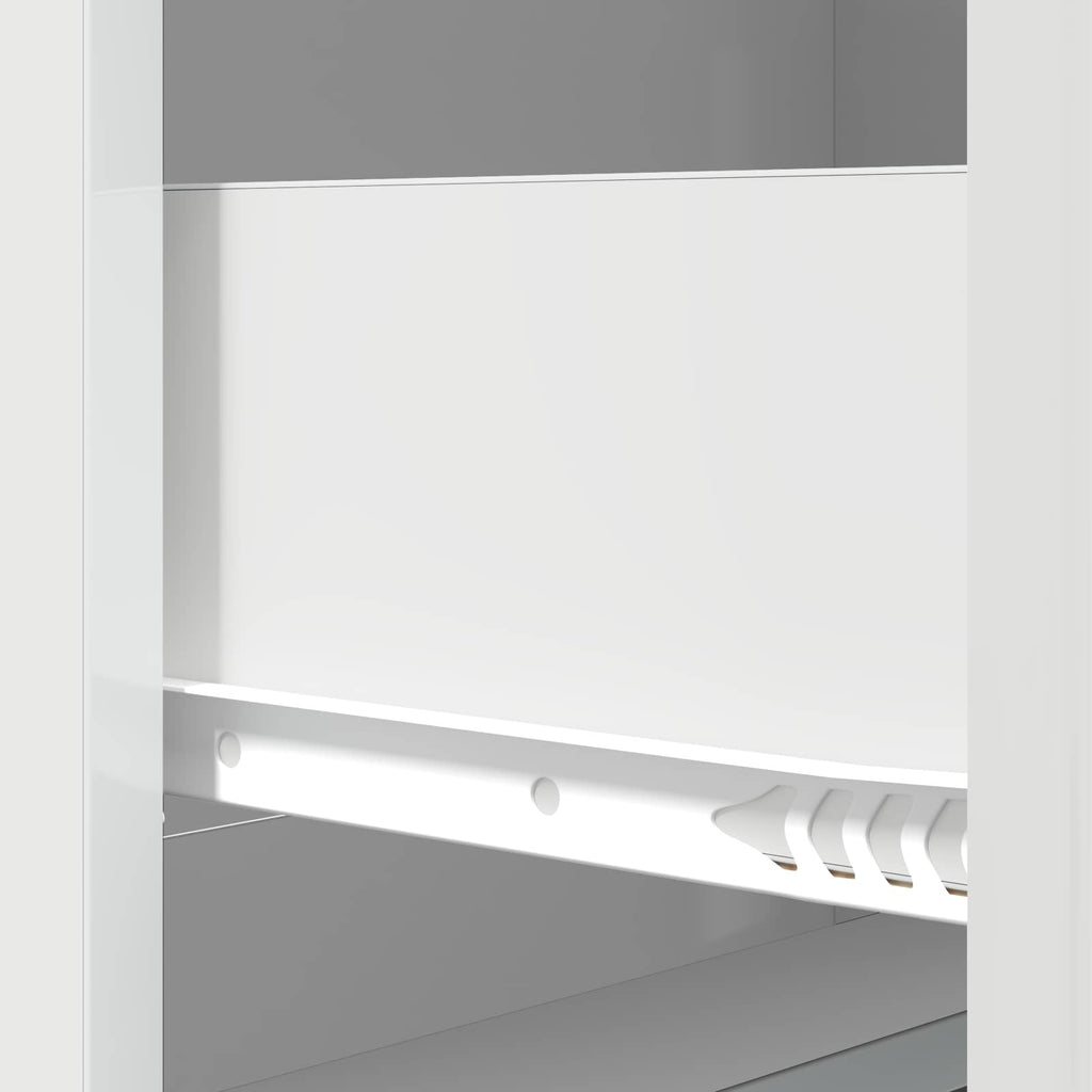 Schubladenschrank Hochglanz Weiß 66 x 34,5 x 87 cm