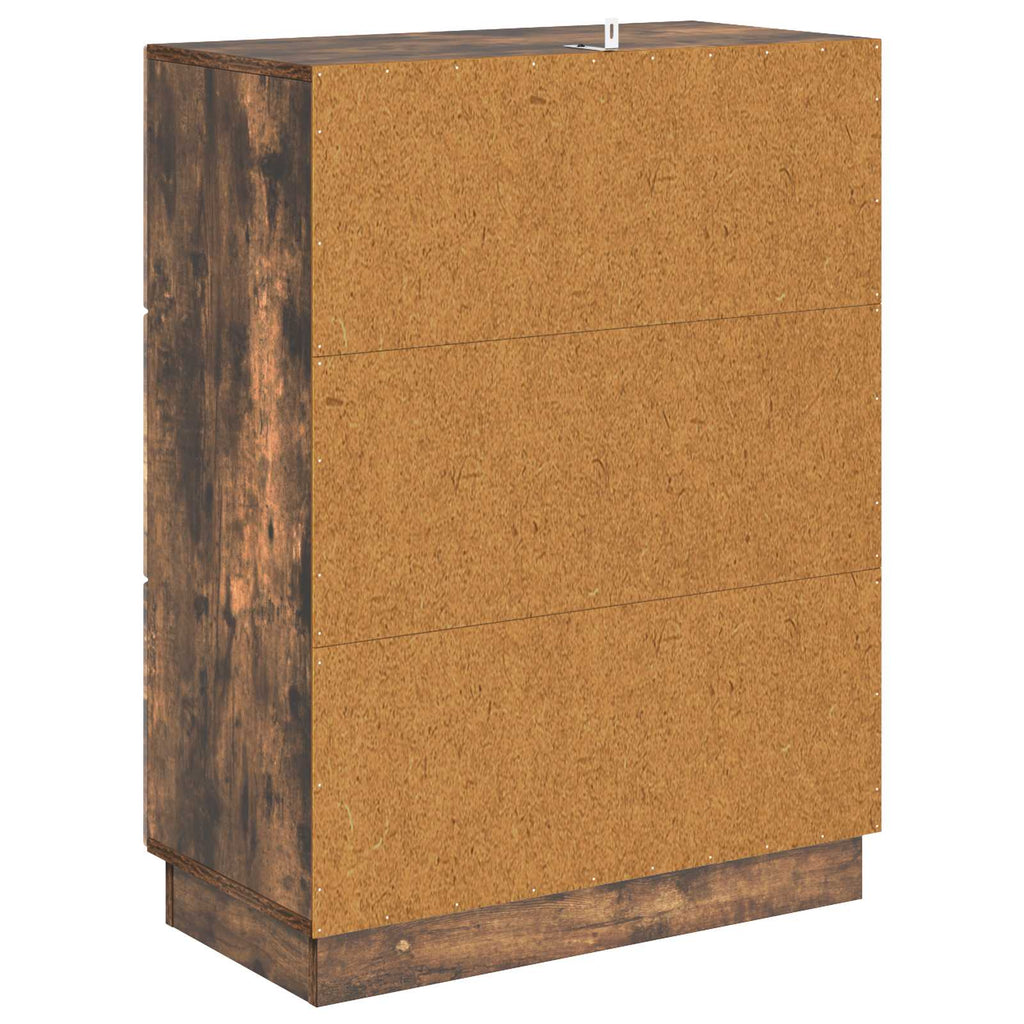 Schubladenschrank Geräucherte Eiche 66 x 34,5 x 87 cm