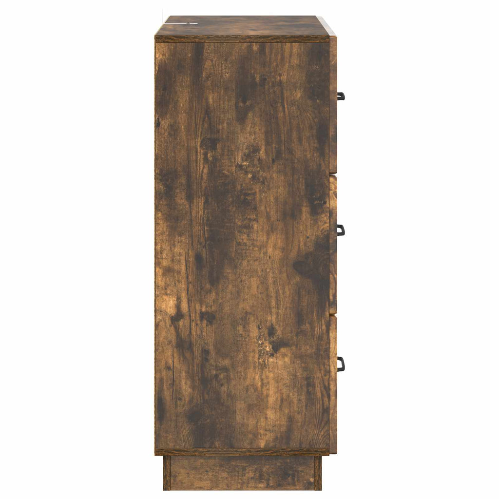 Schubladenschrank Geräucherte Eiche 66 x 34,5 x 87 cm