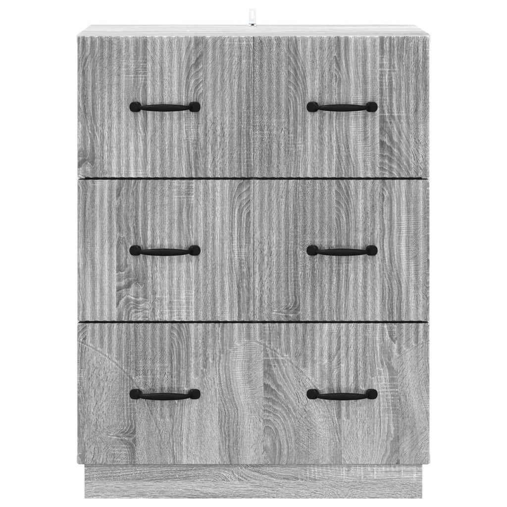 Schubladenschrank Graues Sonoma 66 x 34,5 x 87 cm Holzwerkstoff
