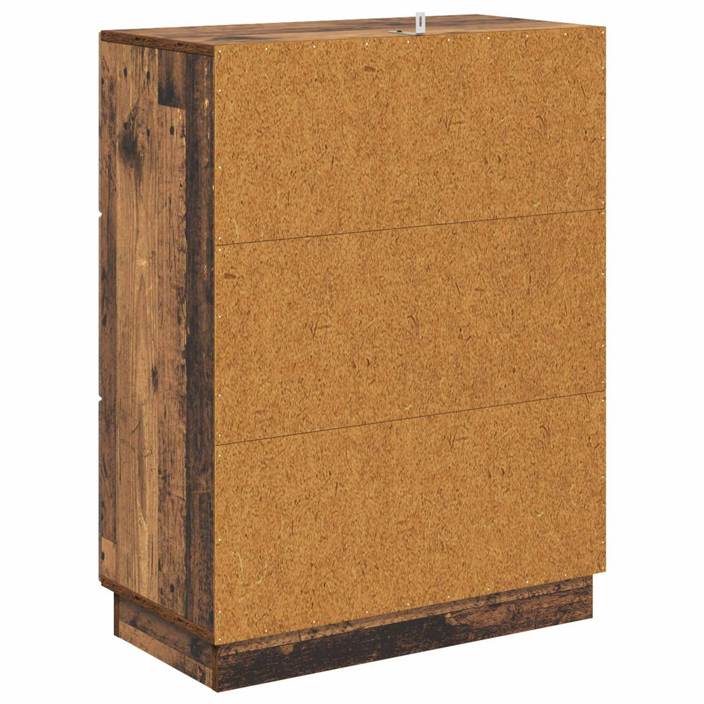 Schubladenschrank Altholz 66 x 34,5 x 87 cm Holzwerkstoff