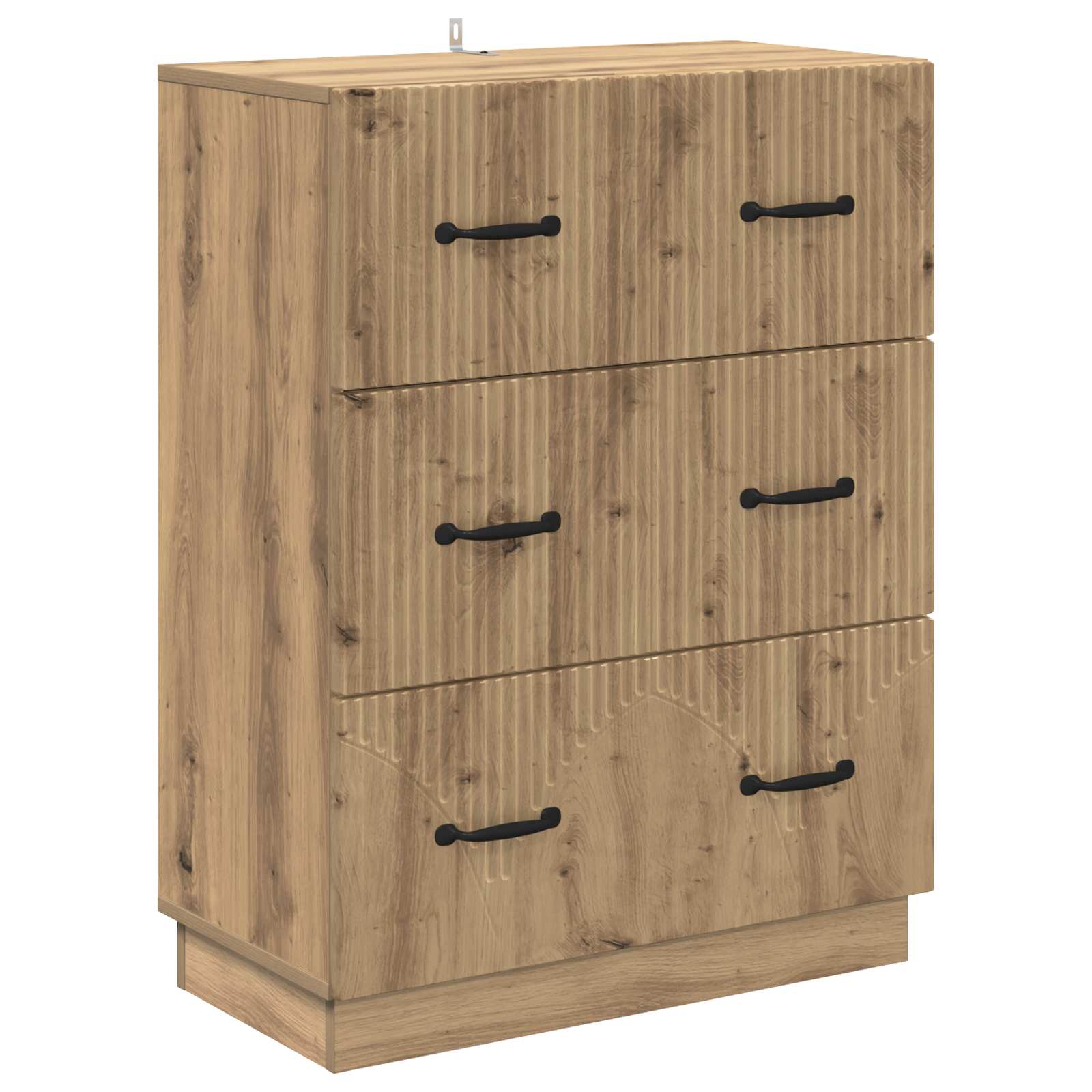 Schubladenschrank Artisan-Eiche 66 x 34,5 x 87 cm Holzwerkstoff