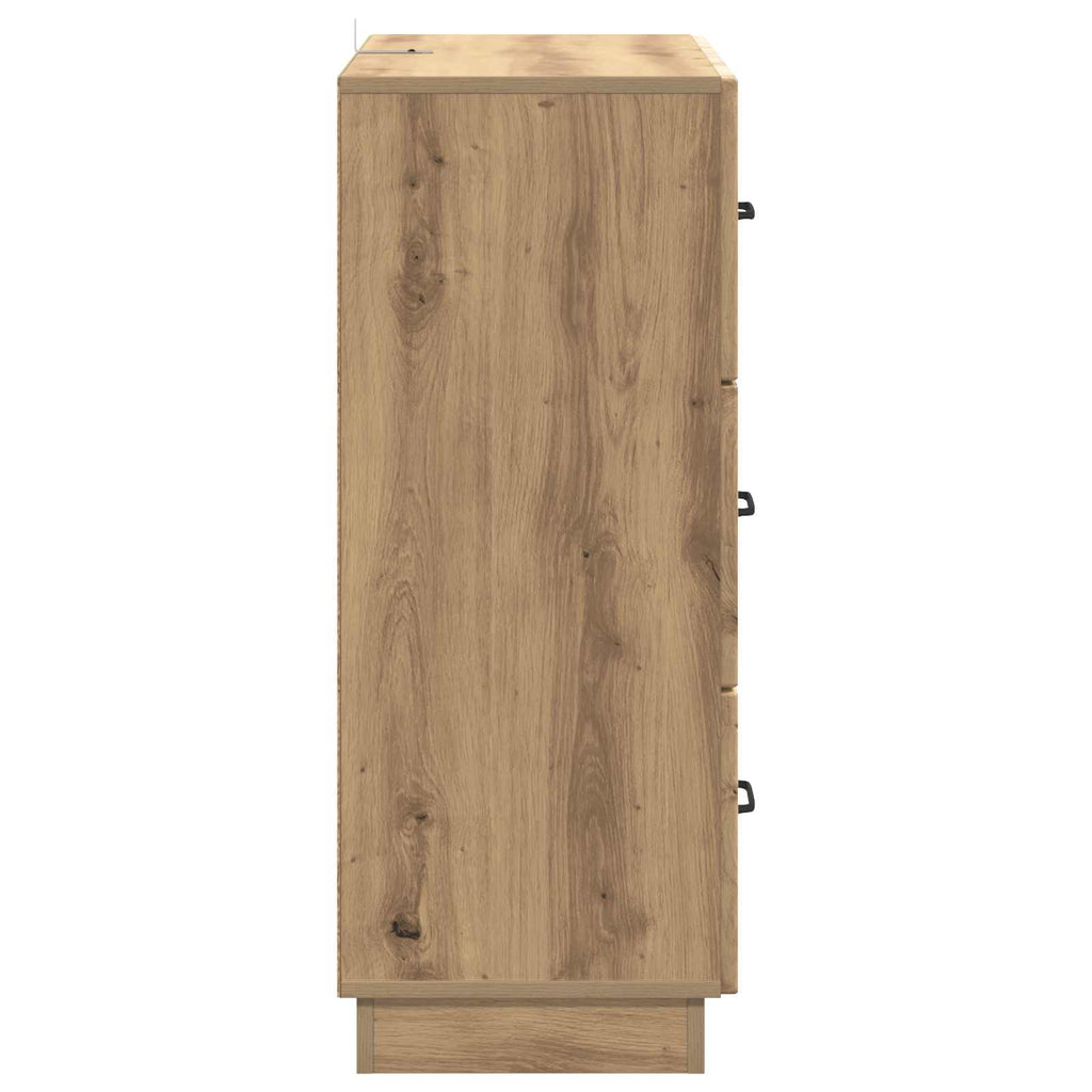 Schubladenschrank Artisan-Eiche 66 x 34,5 x 87 cm Holzwerkstoff
