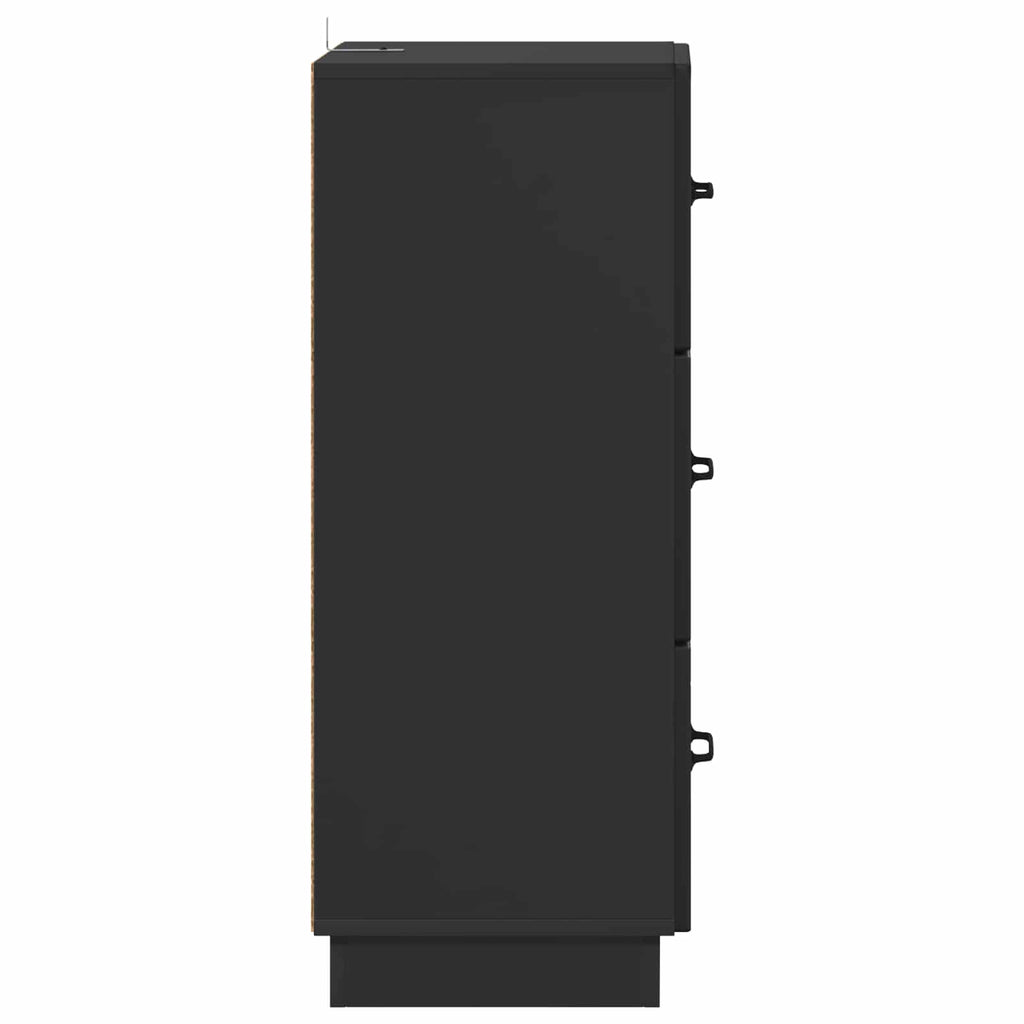 Schubladenschrank Schwarz 33 x 34,5 x 87 cm Holzwerkstoff