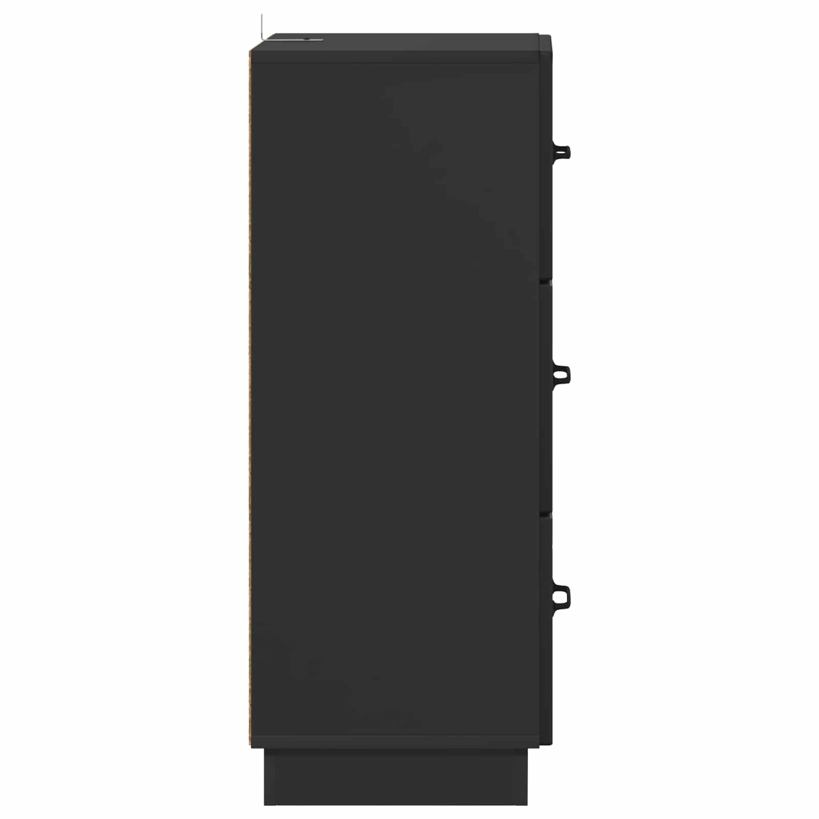 Schubladenschrank Schwarz 33 x 34,5 x 87 cm Holzwerkstoff