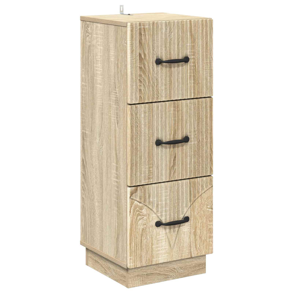 Schubladenschrank Sonoma-Eiche 33 x 34,5 x 87 cm Holzwerkstoff