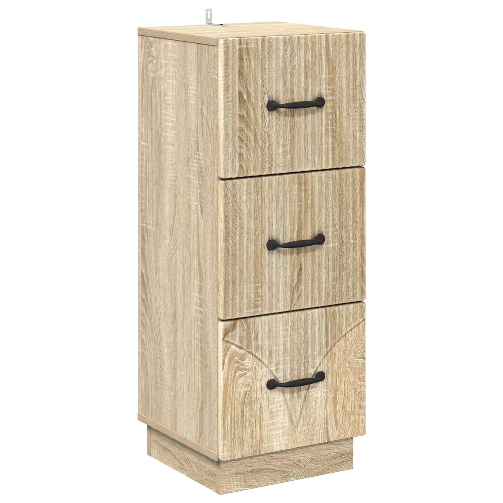 Schubladenschrank Sonoma-Eiche 33 x 34,5 x 87 cm Holzwerkstoff