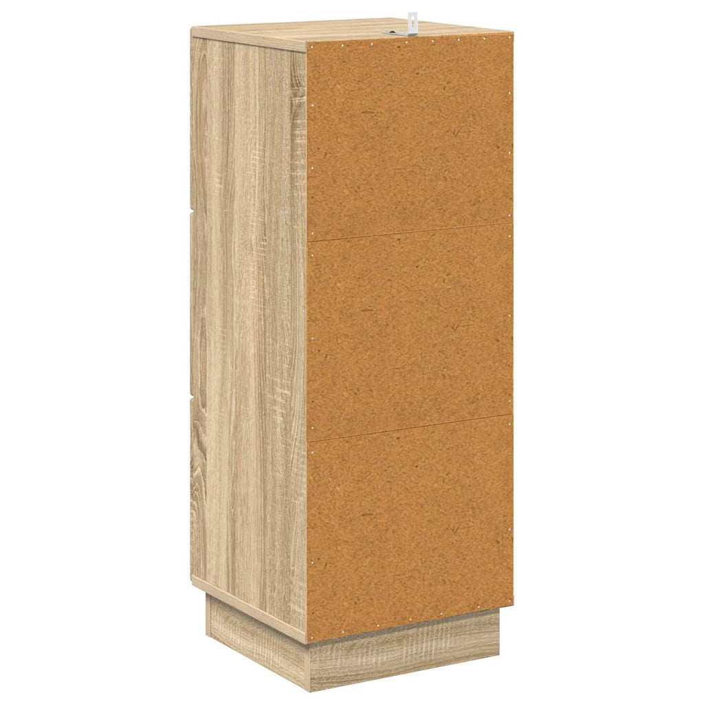 Schubladenschrank Sonoma-Eiche 33 x 34,5 x 87 cm Holzwerkstoff