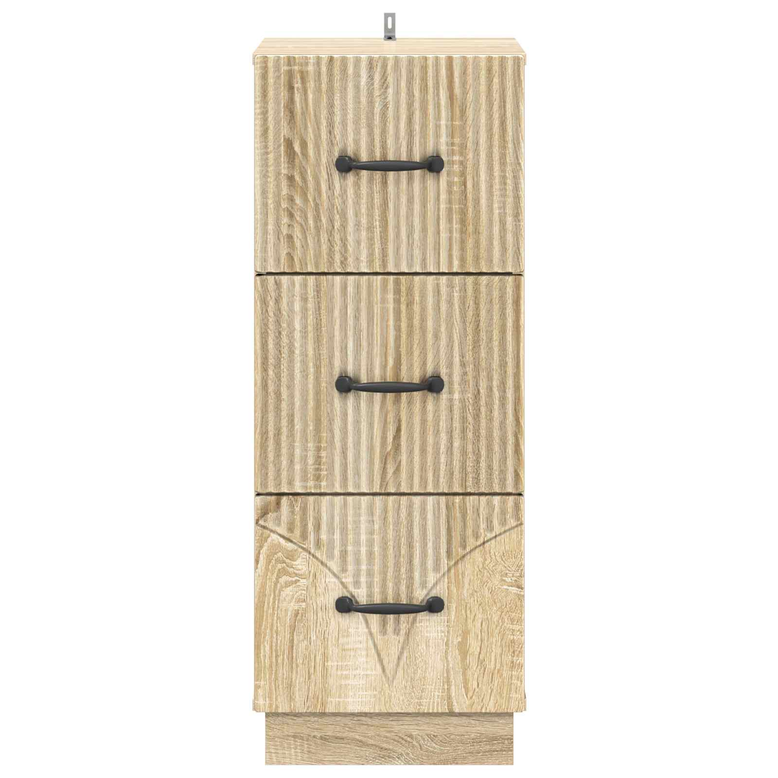 Schubladenschrank Sonoma-Eiche 33 x 34,5 x 87 cm Holzwerkstoff