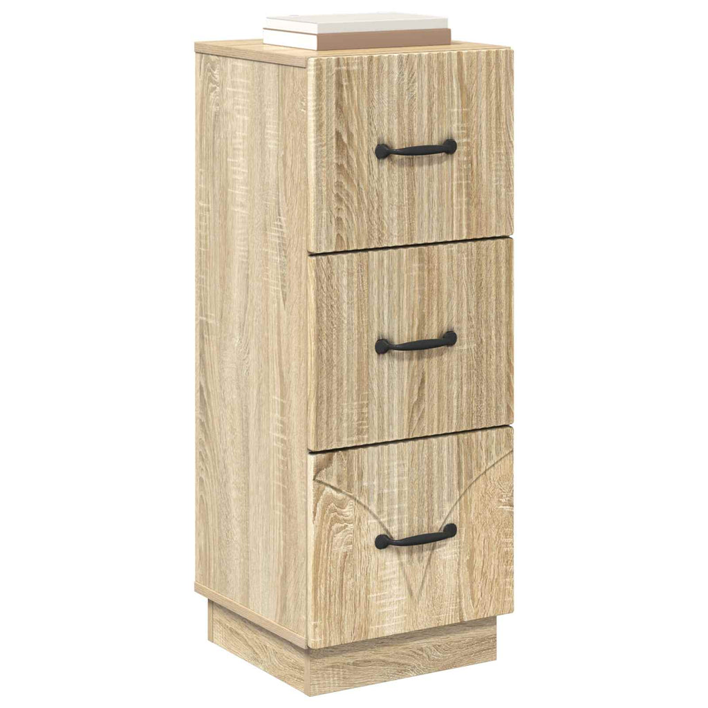 Schubladenschrank Sonoma-Eiche 33 x 34,5 x 87 cm Holzwerkstoff