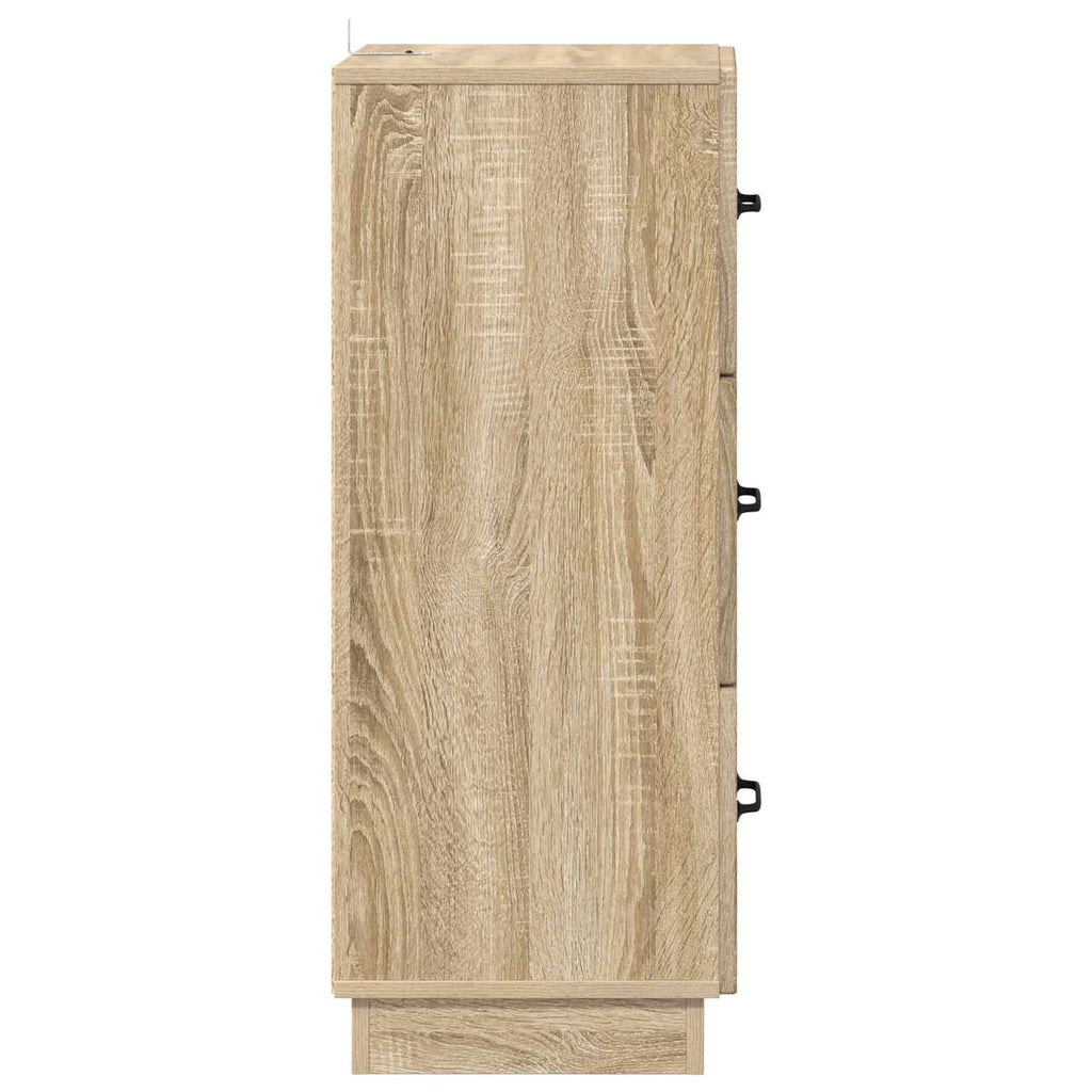 Schubladenschrank Sonoma-Eiche 33 x 34,5 x 87 cm Holzwerkstoff