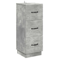 Schubladenschrank Betongrau 33 x 34,5 x 87 cm Holzwerkstoff