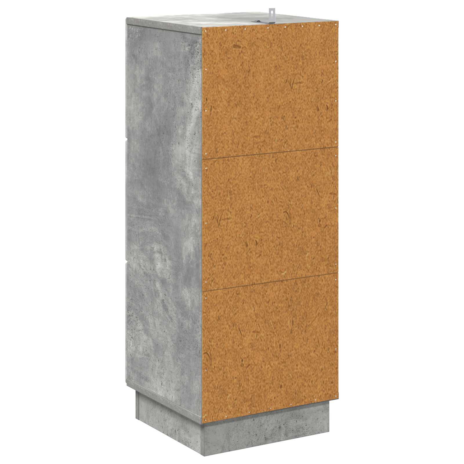 Schubladenschrank Betongrau 33 x 34,5 x 87 cm Holzwerkstoff