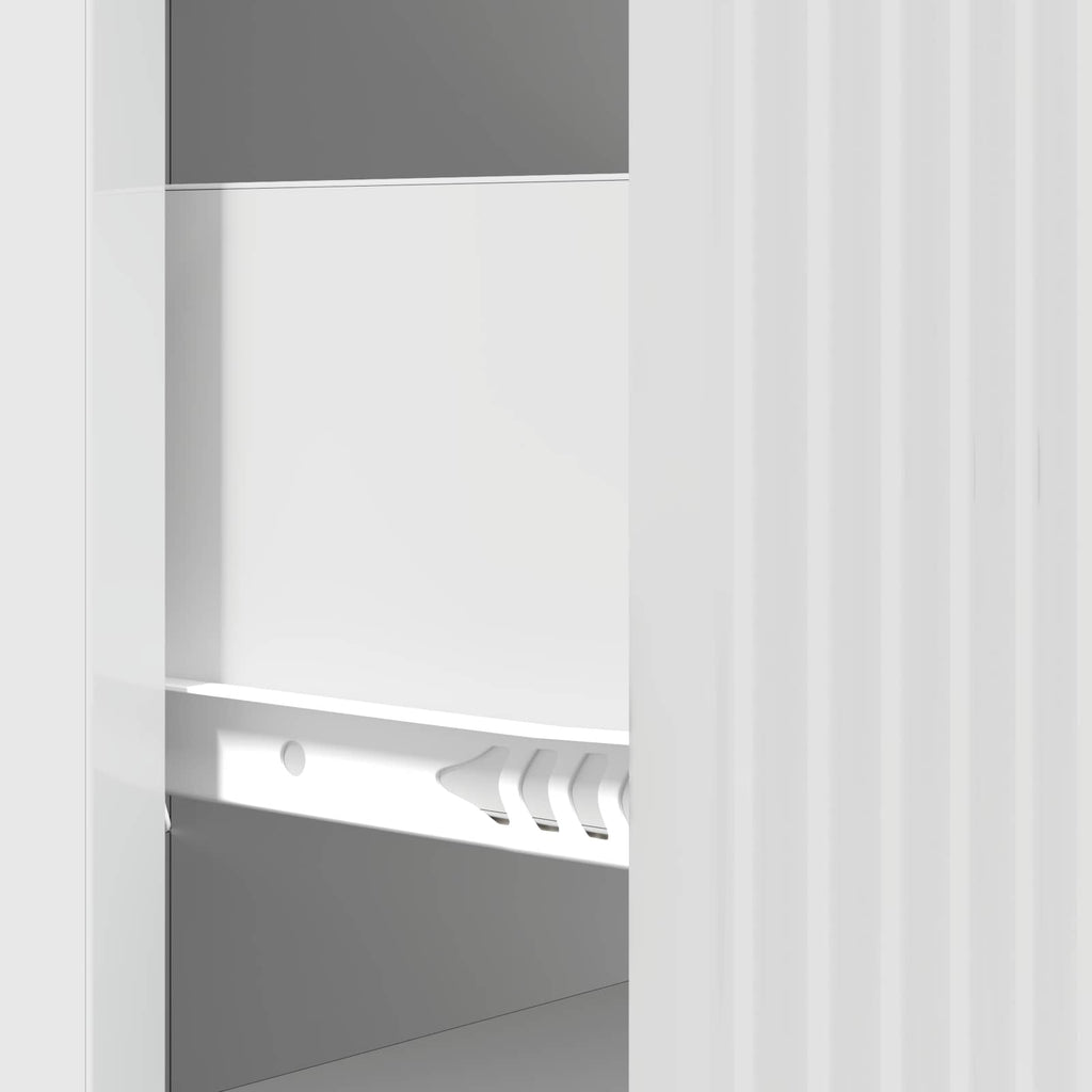 Schubladenschrank Hochglanz Weiß 33 x 34,5 x 87 cm