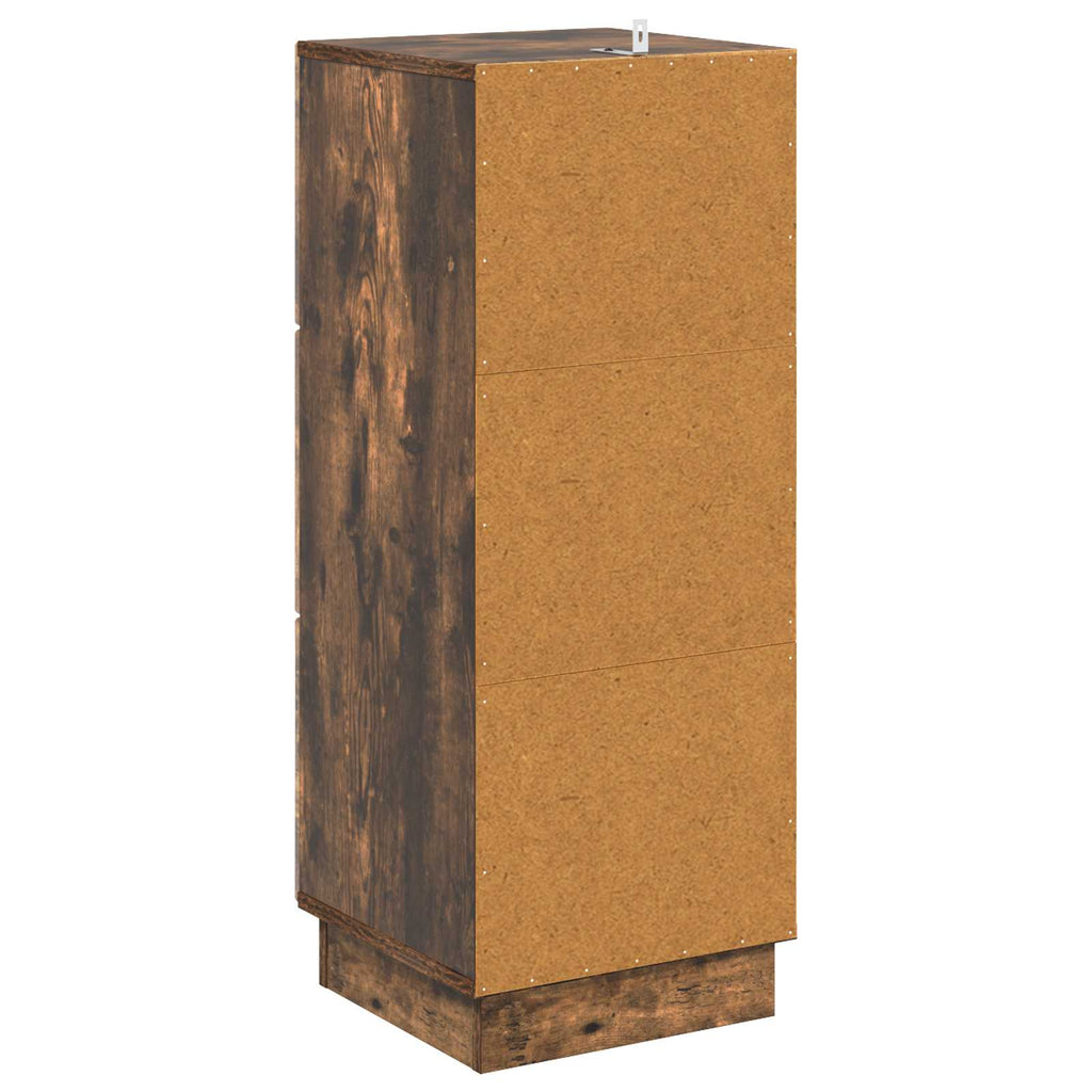 Schubladenschrank Geräucherte Eiche 33 x 34,5 x 87 cm