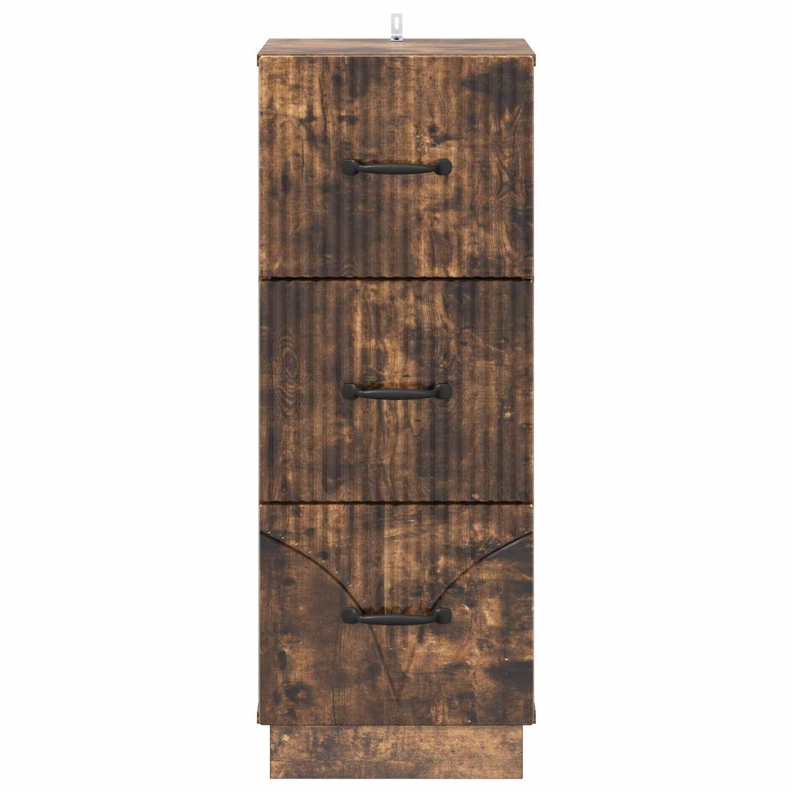 Schubladenschrank Geräucherte Eiche 33 x 34,5 x 87 cm