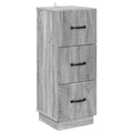 Schubladenschrank Graues Sonoma 33 x 34,5 x 87 cm Holzwerkstoff